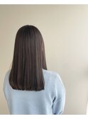 透け感アッシュカラー**