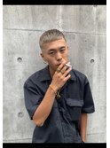金髪フェード