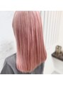 インデックスヘアーユー 錦糸町店(in'dex hair - U)&nbsp;ケアブリーチ×ペールピンク[錦糸町/カラー/ハイライト/ボブ]