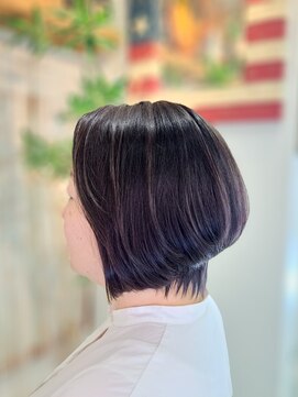 レットイット Letit 【髪質改善/グレージュ/ブリーチなしカラー/ボブ/ショートボブ