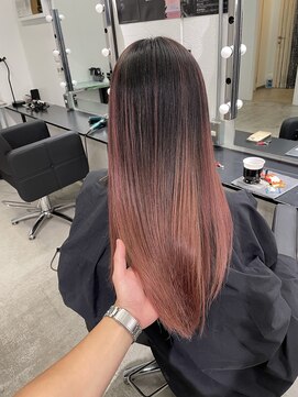 キング 高槻(K!ng) 縮毛矯正髪質改善ハイライトレイヤーカット高槻美容室エクステ