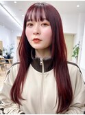 Say.黒髪ボブルフネビージュ小顔ワンレンレッドブラウンロング