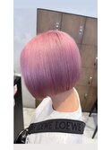 ホワイトピンク&ミニボブ