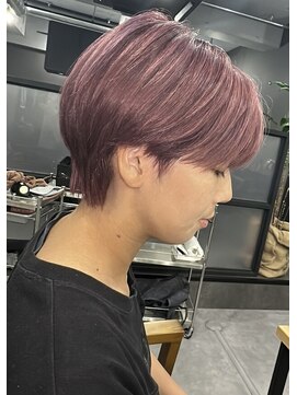 ウェイビー 桜木町店(WAVY) 【WAVY】ピンク×ショート