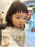 キッズカット◎大人可愛い小顔くびれボブ◎前髪あり/オール世代