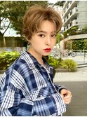 【GEEKS渋谷】マッシュベリーショート/夏ヘア/ベージュ/20代30代