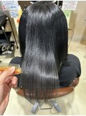 髪質改善縮毛矯正　艶髪　ストレート
