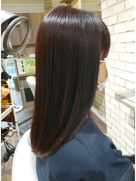 ストレートパーマ×オーガニックカラー