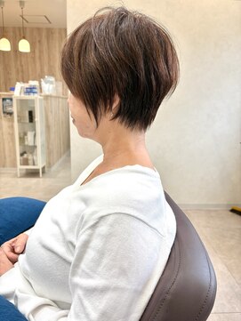アグ ヘアー ナッツ 秦野店(Agu hair nuts) 丸みショート/マロンベージュ/くびれショート/くすみベージュ