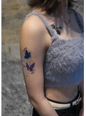 Butterfly & Paw Print Body Jewelry