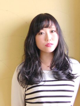 バグ 恵比寿(Bug) コケティッシュ×抜け感スタイル×黒髪×無造作×重めスタイル