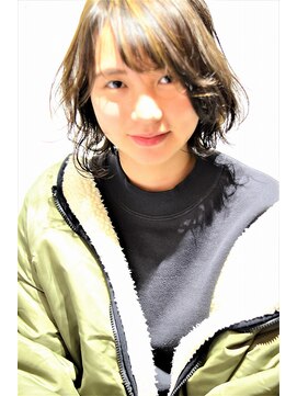 ピースリーヘア バイ カーサ(peathree.hair by CASA) ムーブボブ×マットバイヤージュ