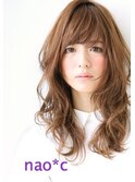 【nao*c tres富雄】ゆるふわウェーブ大人可愛いベージュカラー☆