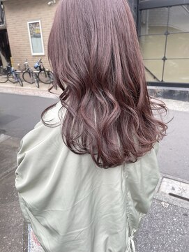 アンサム 三軒茶屋(UNSOME) セミロング/春色ピンクカラー/豊岡