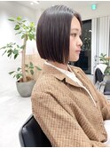 前下がりボブ縮毛矯正【髪質改善ストレート】