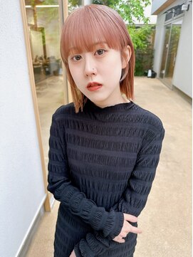 デコラソラン 本川越(DECORA SORAN) 切りっぱなしボブ☆ペールオレンジ【川越】