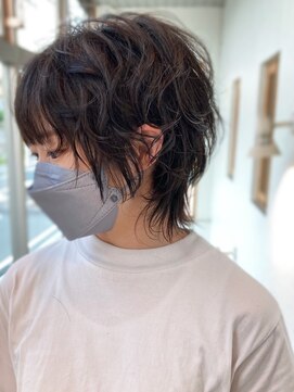 トップヘアー下中野店(TOP HAIR) 10代20代メンズライク束感マッシュウルフ