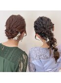 ツイストローポニーギブソンタックお呼ばれヘアアレンジmaaya