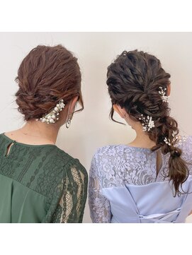リノショアーズ 日本大通り店(RINOSHORES) ツイストローポニーギブソンタックお呼ばれヘアアレンジmaaya
