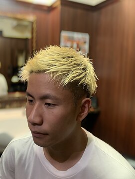 ヒロギンザ 御徒町店(HIRO GINZA) ブリーチ!メンズショートヘア