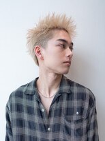 イオ 本厚木(io)&nbsp;スパイキーショート短髪ハイトーンメンズカット刈り上げモテ髪