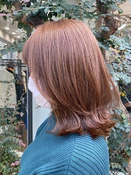 ミズチャーム(Ms.CHARM) ピンクブラウン/ミディアムボブ