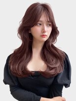 ユーフォリア 新宿通り(Euphoria)&nbsp;韓国風くびれヘア10代20代30代ブリーチなしカシスブラウン