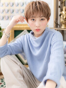 カバーヘア イヴ 戸頭店(COVER HAIR EVE) 外国人風マッシュハイライトツートンカラーh3戸頭20代30代40代