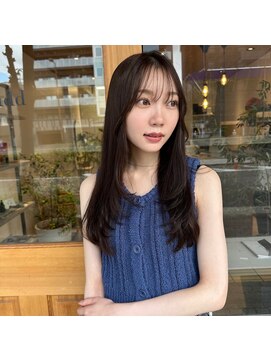 ケーツー 谷町(K-two) ナチュラルレイヤー*顔まわりカット*前髪カット*透明感カラー