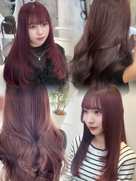 エヌアイ オモテサンドウ(ni omotesando) 大人可愛いピンクカラー/ロングレイヤー