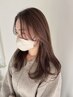 当店人気No1★【イチオシ韓国式コース】小顔カット+艶カラー+お悩み改善ケア