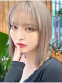 20代30代40代ダブルカラーミルクティーアッシュ透明感カラー