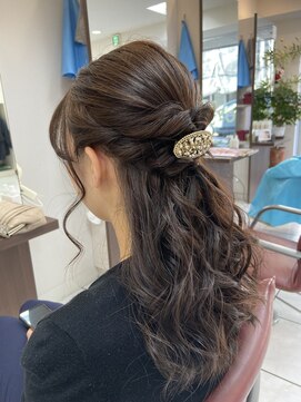 美容室 パペポ(PAPEPO) ハーフアップ　ヘアアレンジ