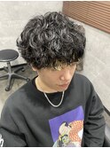 滋賀/南草津/メンズ美容室/波巻きツイストスパイラルパーマ