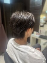 アヴァンスクロス あべのルシアス店(AVANCE. CROSS)&nbsp;ニュアンスパーマ×センターパート×髪質改善パーマ×10代20代