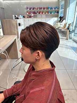 アッシュ 高幡不動店(Ash) センターパートニュアンスパーマフェザーパーマ曲がる縮毛矯正