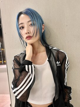 ジーナリア(Xena ria) 姫カットレイヤー/韓国風巻き/くすみベージュ/名駅★104