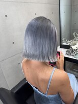 パヌポン 原宿表参道(PANUPON) ケアブリーチバレイヤージュハイライトシルバーグレーハイトーン