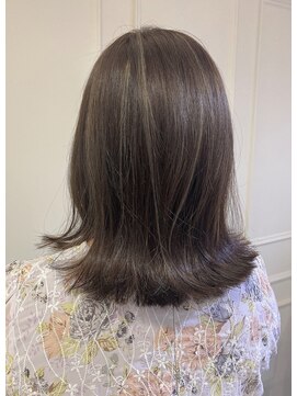 オリーブ 南森町店(Olive) 【スズキ】ミディアムボブ/ハイライトカラー/グレージュ