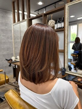 ナチュラル 富谷店(Natural) 縮毛矯正ケアルーガ×艶髪カラー×髪質改善トリートメント