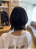 人気の外ハネショートボブ！黒髪/重め/ショートカット/うるツヤ