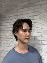 クオリス 赤塚店(QUALIS)&nbsp;冬マッシュ◎黒髪×アップバングで爽やかビジネスヘア