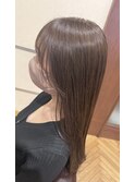 顔周りレイヤー/韓国風/オリーブカラー
