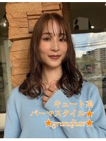 グランジュテ(grandjute)&nbsp;カット　ハイライト　白髪ぼかし　小顔パーマ　トリートメント