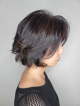 松本平太郎美容室 国立店 30代40代50代60代×レイヤーボブ×クリープパーマ