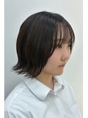 黒髪×レイヤーボブ