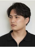 メンズセンターパート　メンズパーマ　大人ヘア　men's　高松