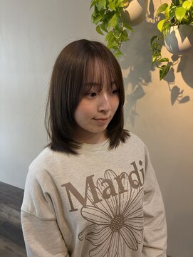 シーン(seen.) レイヤーカット+髪質改善カラー+髪質改善トリートメント
