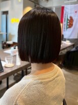 ヒース 姪浜(Heath)&nbsp;切りっぱなしオブ 艶髪 髪質改善 透明感カラー 顔周りカット