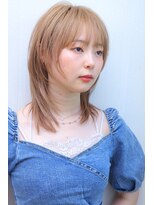 ヴァンカウンシル 豊橋店(Van Council)&nbsp;透け感ベージュの韓国風レイヤーミディ